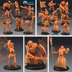 Everything Skeleton Miniature | Set of 15 - Tabletop RPG & D&D miniature. Perfect for wargaming & collectors