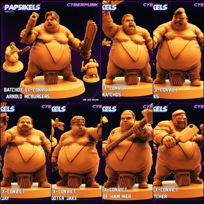 Ex Convict Miniature - Set of 6 - 32mm