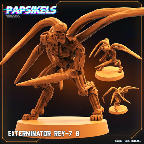 Exterminator Cyborg Miniature | Ret 7 B - Tabletop RPG & D&D miniature. Perfect for wargaming & collectors