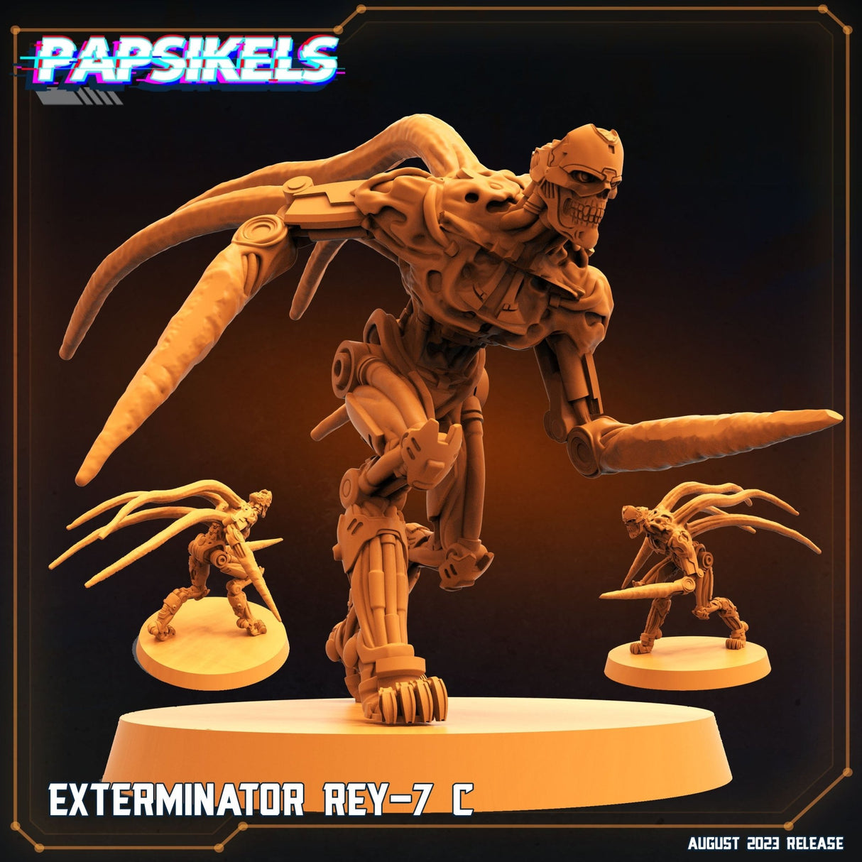 Exterminator Cyborg Miniature | Ret 7 C - Tabletop RPG & D&D miniature. Perfect for wargaming & collectors