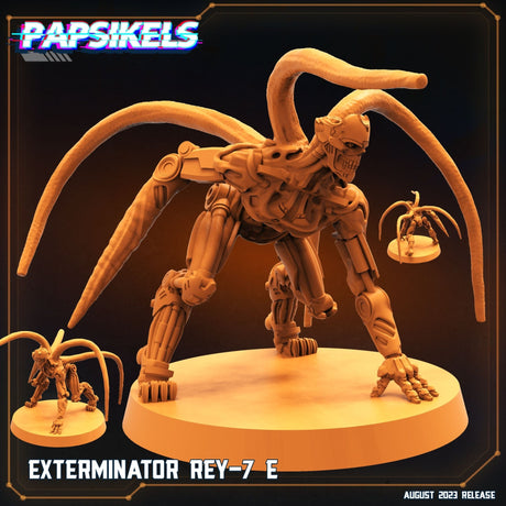 Exterminator Cyborg Miniature | Ret 7 E - Tabletop RPG & D&D miniature. Perfect for wargaming & collectors