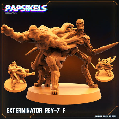 Exterminator Cyborg Miniature | Ret 7 F - Tabletop RPG & D&D miniature. Perfect for wargaming & collectors