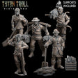 Farmer Bundle Miniature | Set of 5 - Tabletop RPG & D&D miniature. Perfect for wargaming & collectors