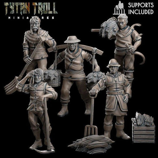 Farmer Bundle Miniature - Set of 5 - 28mm