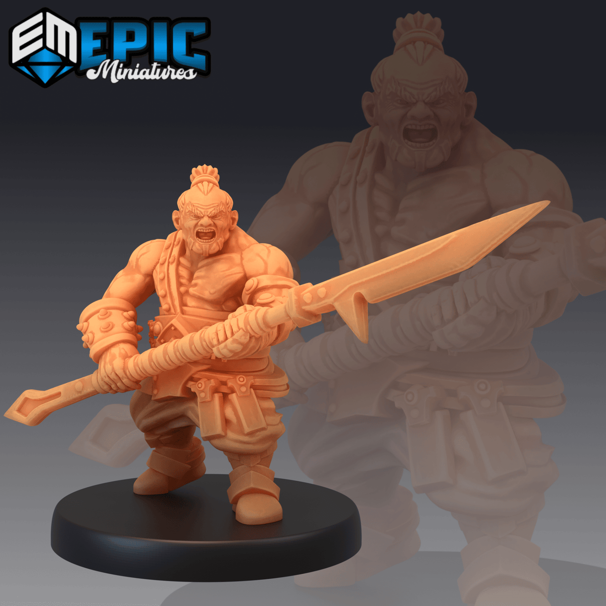 Fat Dwarf Miniature | A - Tabletop RPG & D&D miniature. Perfect for wargaming & collectors
