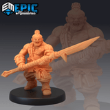 Fat Dwarf Miniature | A - Tabletop RPG & D&D miniature. Perfect for wargaming & collectors