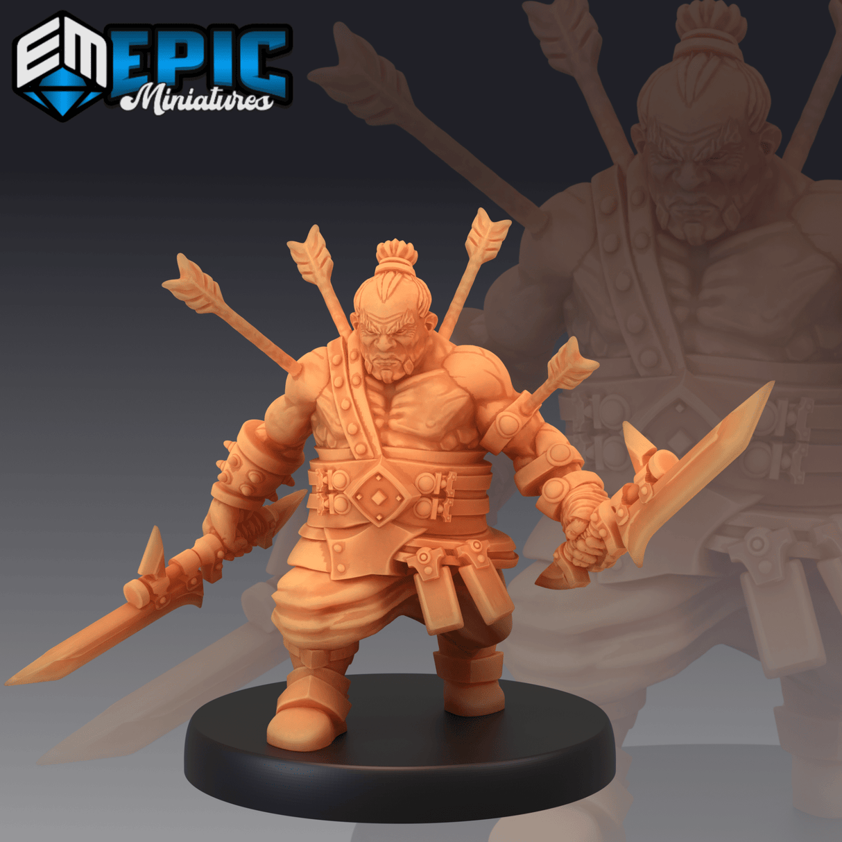 Fat Dwarf Miniature | C - Tabletop RPG & D&D miniature. Perfect for wargaming & collectors