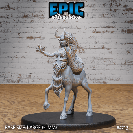 Faun Druid Miniature | B - Tabletop RPG & D&D miniature. Perfect for wargaming & collectors