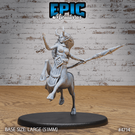 Faun Druid Miniature | C - Tabletop RPG & D&D miniature. Perfect for wargaming & collectors