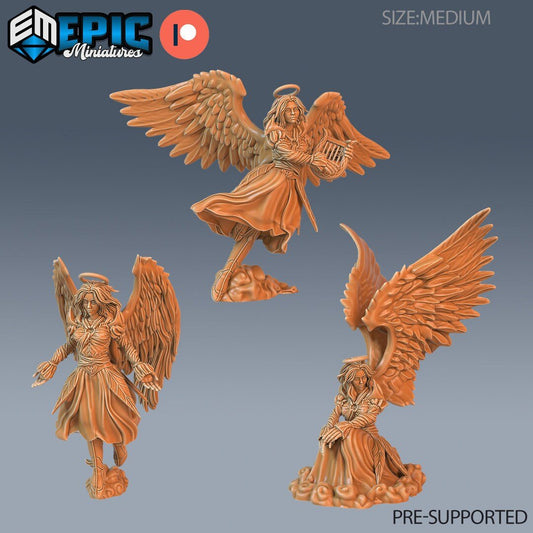 Female Angel Miniature - Set of 3 - 28mm