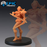 Female Assassin Miniature | B - Tabletop RPG & D&D miniature. Perfect for wargaming & collectors