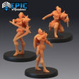 Female Assassin Miniature | Set of 3 - Tabletop RPG & D&D miniature. Perfect for wargaming & collectors