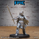 Female Barbarian Miniature | 4404 - Tabletop RPG & D&D miniature. Perfect for wargaming & collectors