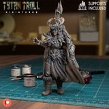 Female Druid Miniature | D - Tabletop RPG & D&D miniature. Perfect for wargaming & collectors