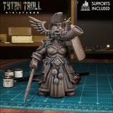 Female Dwarf Miniature | B - Tabletop RPG & D&D miniature. Perfect for wargaming & collectors