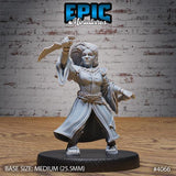 Female Dwarf Warlock Miniature | 4066 - Tabletop RPG & D&D miniature. Perfect for wargaming & collectors