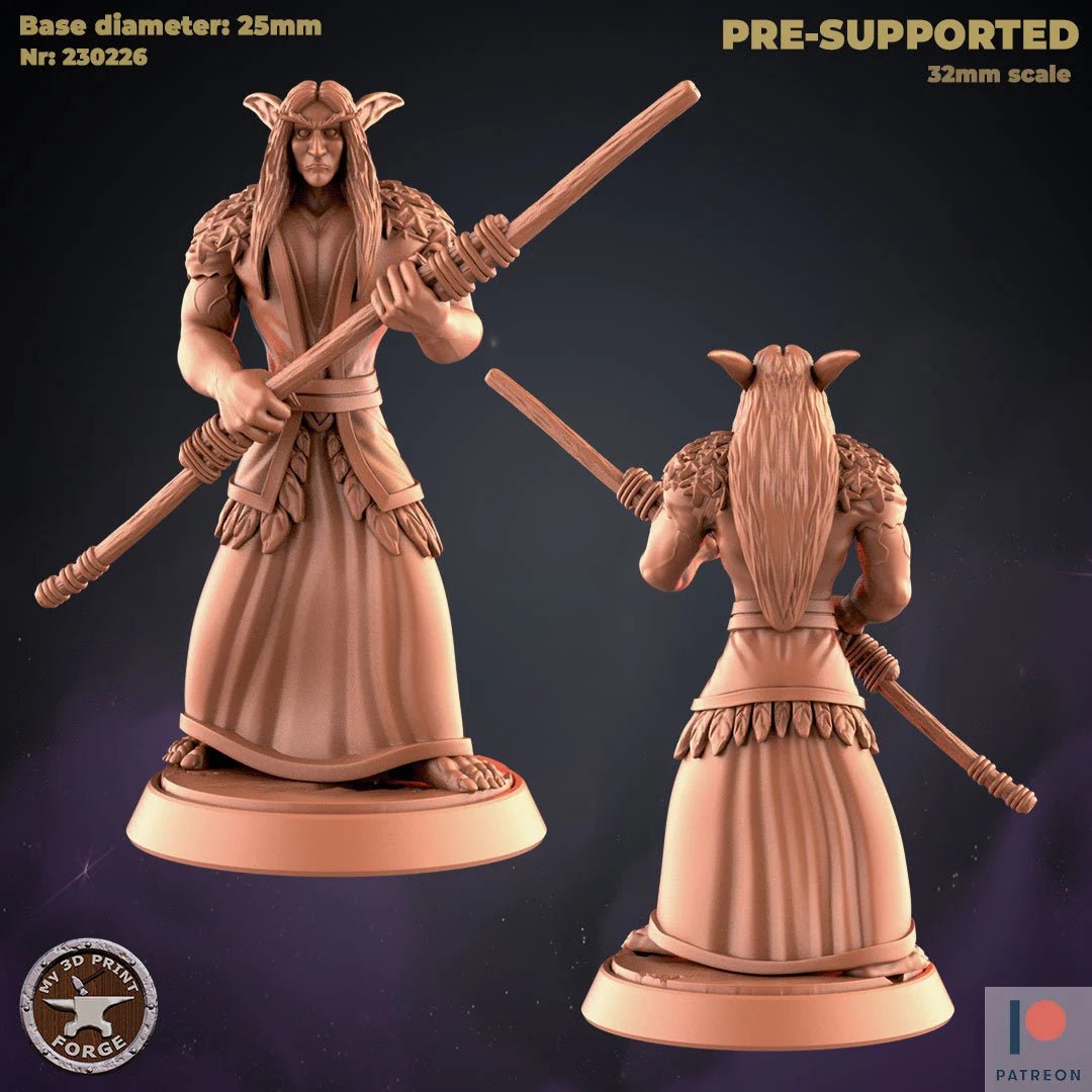 Female Elf Cleric Or Priest Miniature - A - 28mm