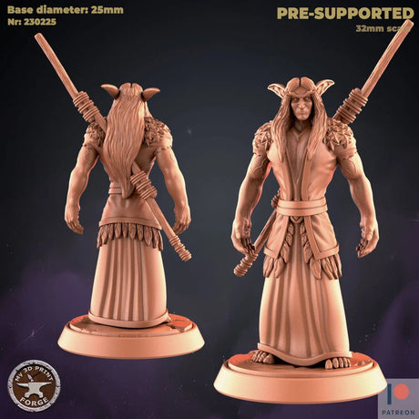 Female Elf Cleric Or Priest Miniature | B - Tabletop RPG & D&D miniature. Perfect for wargaming & collectors