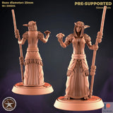 Female Elf Druid Miniature | B - Tabletop RPG & D&D miniature. Perfect for wargaming & collectors