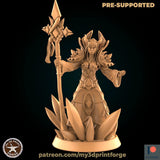 Female Frost Mage Miniature | A - Tabletop RPG & D&D miniature. Perfect for wargaming & collectors