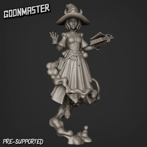 Female Genie Miniature | A - Tabletop RPG & D&D miniature. Perfect for wargaming & collectors