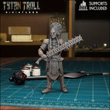 Female Heros of the Races Miniature | Firbolg - Tabletop RPG & D&D miniature. Perfect for wargaming & collectors
