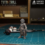 Female Heros of the Races Miniature | Gnome - Tabletop RPG & D&D miniature. Perfect for wargaming & collectors