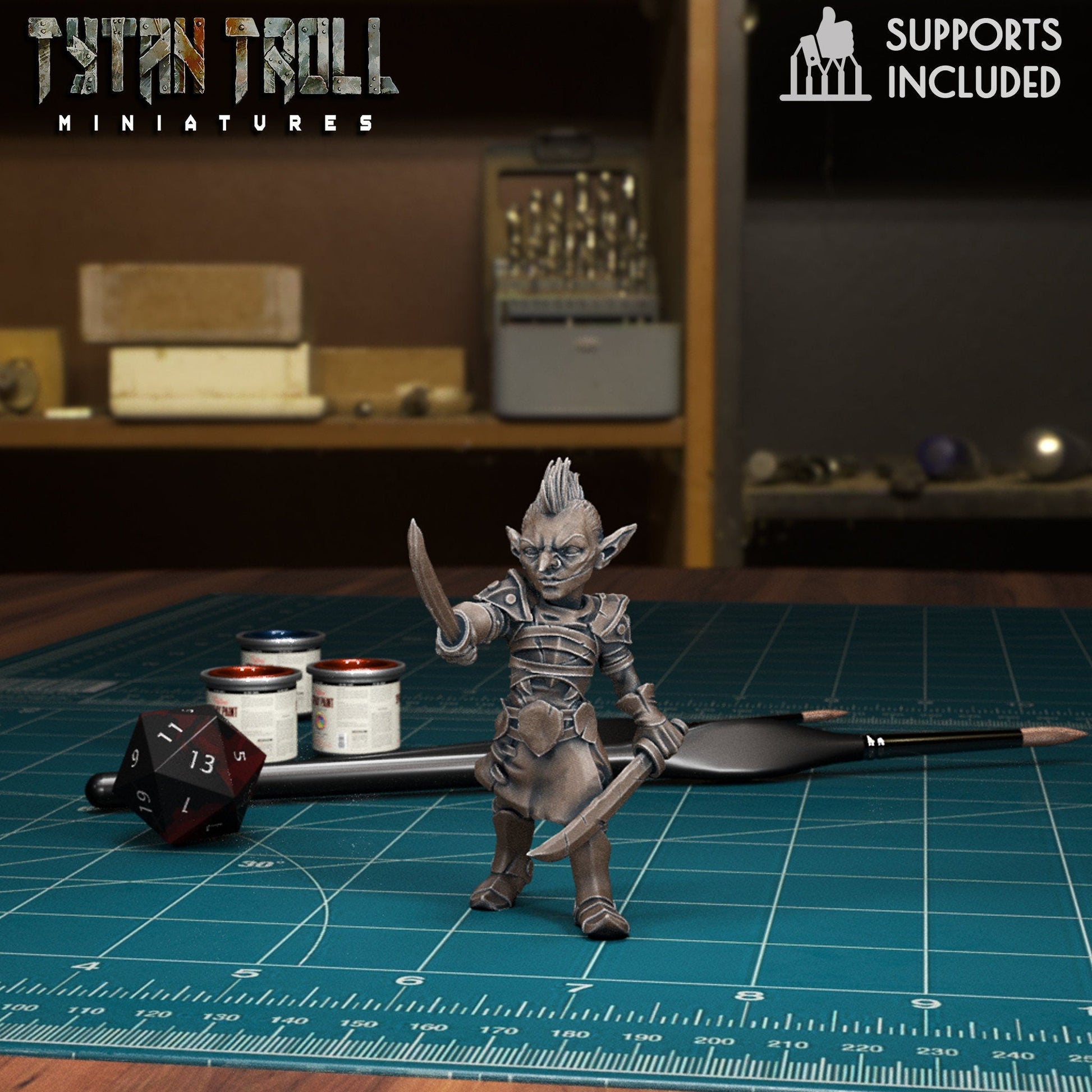 Female Heros of the Races Miniature - Goblin - 32mm