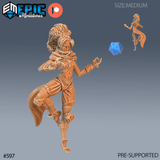 Female Monk Miniature | B - Tabletop RPG & D&D miniature. Perfect for wargaming & collectors