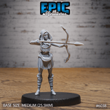 Female Native Indian Solider Miniature | 6038 - Tabletop RPG & D&D miniature. Perfect for wargaming & collectors