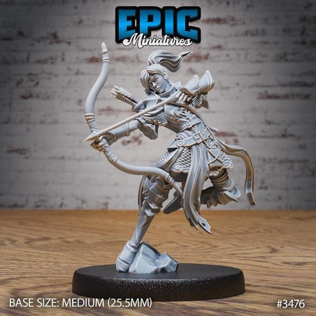 Female Paladin Miniature | 3476 - Tabletop RPG & D&D miniature. Perfect for wargaming & collectors