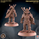 Female Panda Folk Warrior Miniature | A - Tabletop RPG & D&D miniature. Perfect for wargaming & collectors