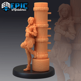 Female Pirates Miniature | A - Tabletop RPG & D&D miniature. Perfect for wargaming & collectors
