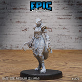 Female Rogue Werewolf Miniature | 4679 - Tabletop RPG & D&D miniature. Perfect for wargaming & collectors