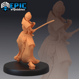 Female Samurai Miniature | B - Tabletop RPG & D&D miniature. Perfect for wargaming & collectors