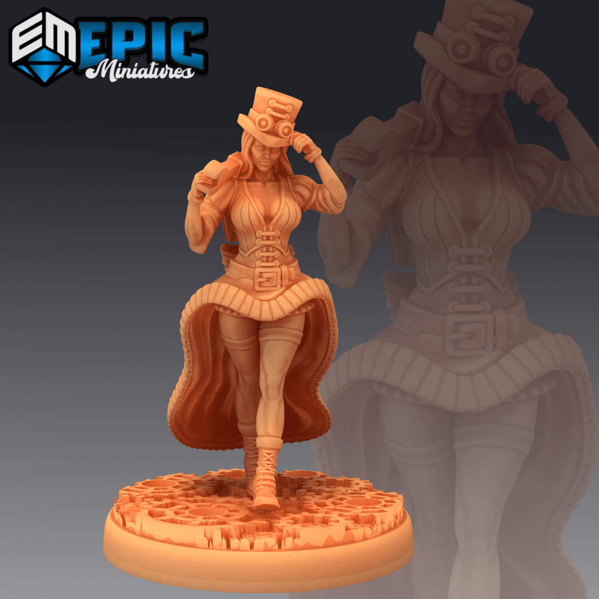 Female Scientist Miniature | A - Tabletop RPG & D&D miniature. Perfect for wargaming & collectors