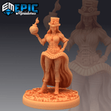 Female Scientist Miniature | B - Tabletop RPG & D&D miniature. Perfect for wargaming & collectors
