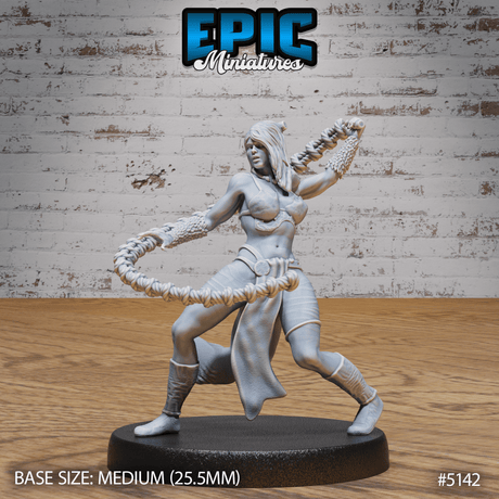 Female Slaver Miniature | B - Tabletop RPG & D&D miniature. Perfect for wargaming & collectors