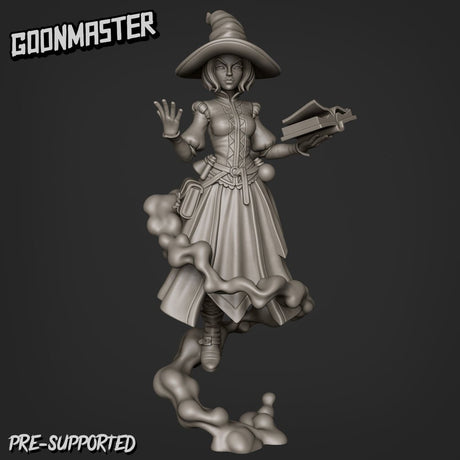 Female Sorcerer Miniature | B - Tabletop RPG & D&D miniature. Perfect for wargaming & collectors