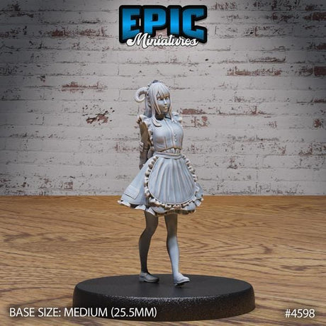 Female Tiefling rogue Miniature | 4598 - Tabletop RPG & D&D miniature. Perfect for wargaming & collectors