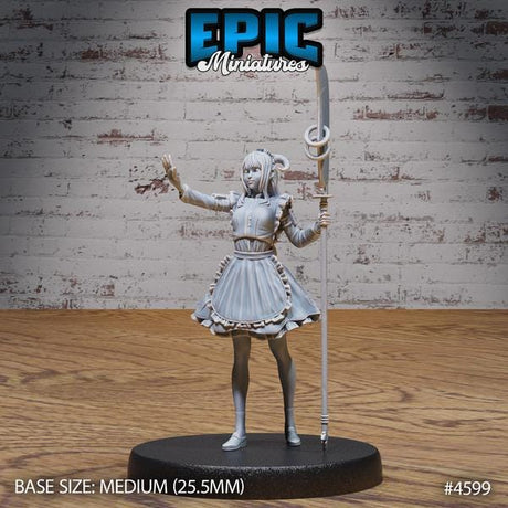 Female Tiefling rogue Miniature | 4599 - Tabletop RPG & D&D miniature. Perfect for wargaming & collectors