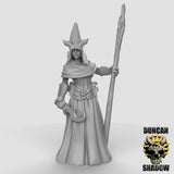 Female Tiefling Wizard Miniature | B - Tabletop RPG & D&D miniature. Perfect for wargaming & collectors
