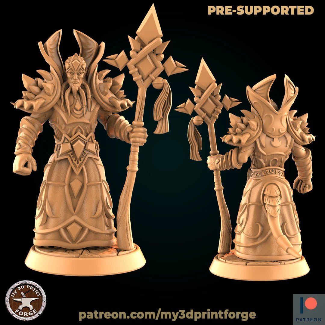 Female Tiefling Wizard Miniature | C - Tabletop RPG & D&D miniature. Perfect for wargaming & collectors