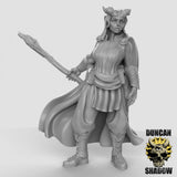 Female Tiefling Wizard Miniature | C - Tabletop RPG & D&D miniature. Perfect for wargaming & collectors