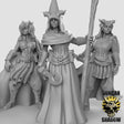 Female Tiefling Wizard Miniature | Set of 3 - Tabletop RPG & D&D miniature. Perfect for wargaming & collectors