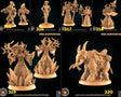Female Tiefling Wizard Miniature | Set of 6 - Tabletop RPG & D&D miniature. Perfect for wargaming & collectors