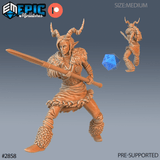 Female Viking Miniature | C - Tabletop RPG & D&D miniature. Perfect for wargaming & collectors