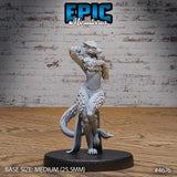 Female Werewolf Miniature | 4676 - Tabletop RPG & D&D miniature. Perfect for wargaming & collectors