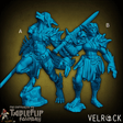 Female Werewolf Miniature | Set of 2 - Tabletop RPG & D&D miniature. Perfect for wargaming & collectors
