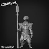 Ferret folk guard Miniature | A - Tabletop RPG & D&D miniature. Perfect for wargaming & collectors